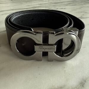 Men’s Ferragamo Men's Gancini Reversible Leather Belt 100cm / 40in